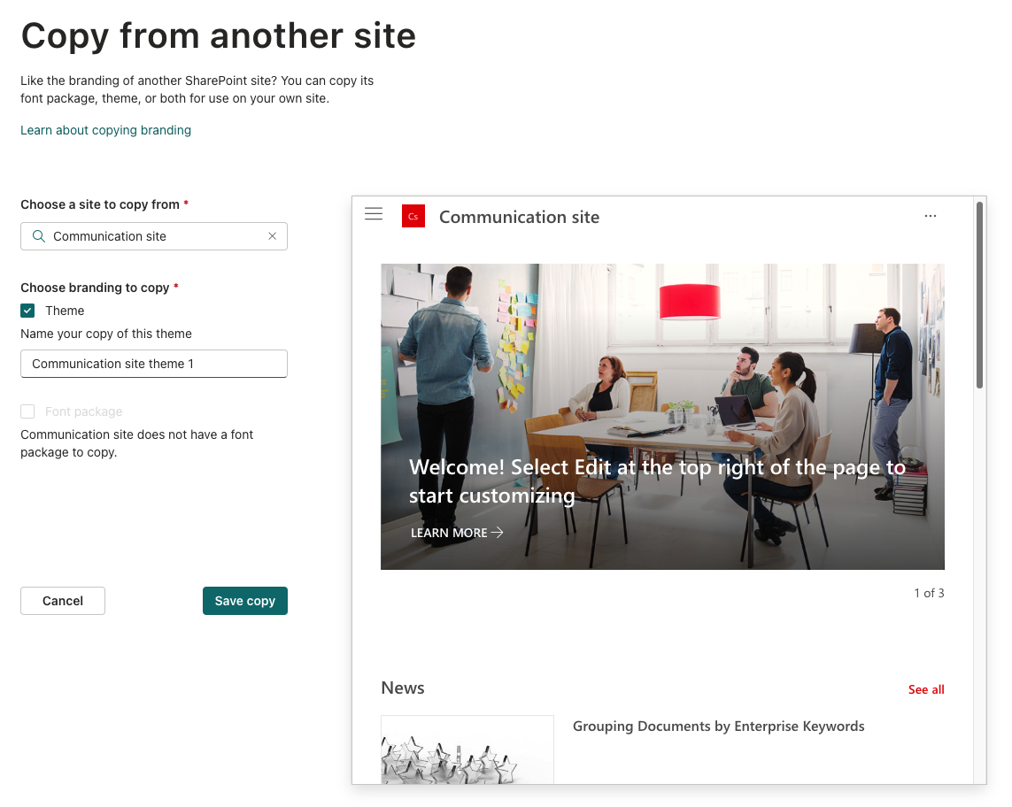 SharePoint Branding – Site level Branding | Knowledge Share - Python Sharepoint Online Branding